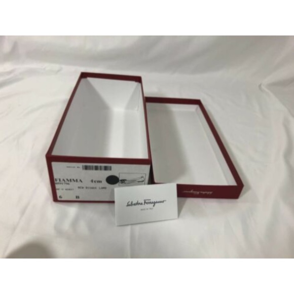 Salvatore Ferragamo Empty Shoes Gift Box Red 5.6" x 12.5" x 3.5" - Picture 7 of 12